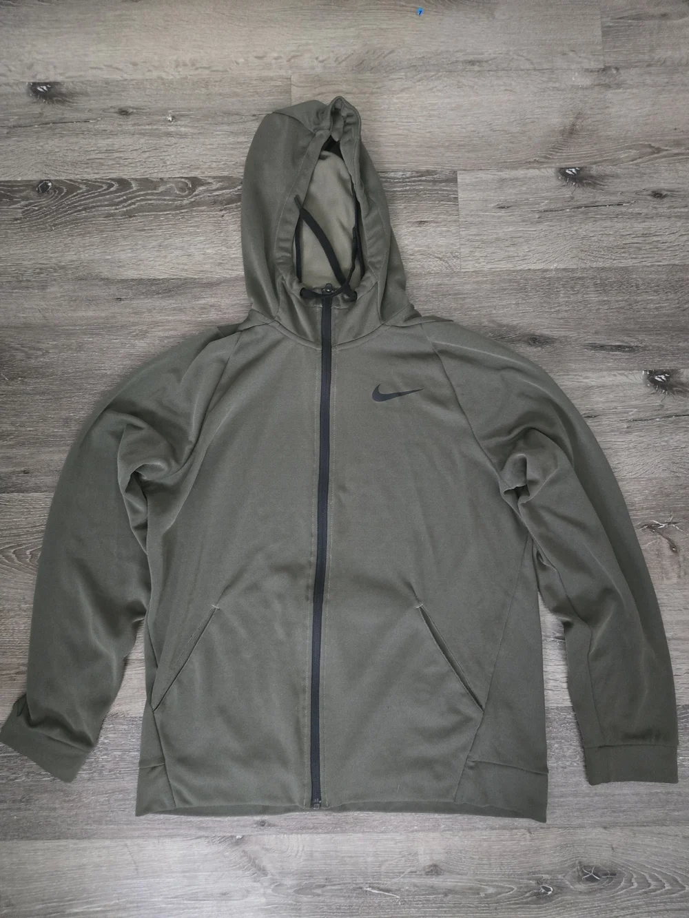 Nike Olive Green Full-Zip Hoodie